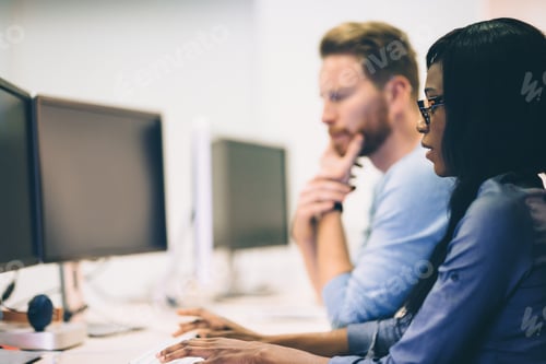 Preview: Programmer working in a software developing company