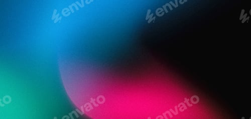 Preview: Abstract gradient background blue red green black grainy texture copy space large banner size