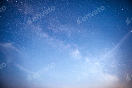 Preview: Vibrant night sky with stars and nebula and galaxy. Deep sky astrophoto