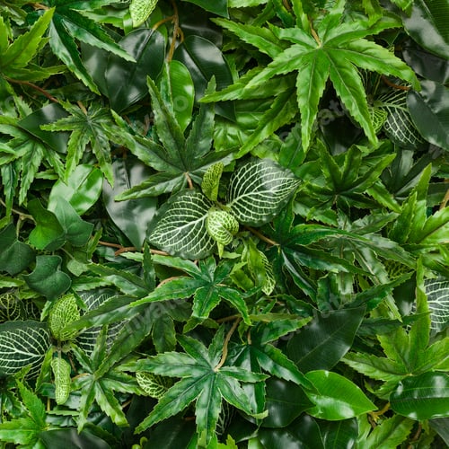 Preview: Decorative flowerbox with cannabis, top view, closeup