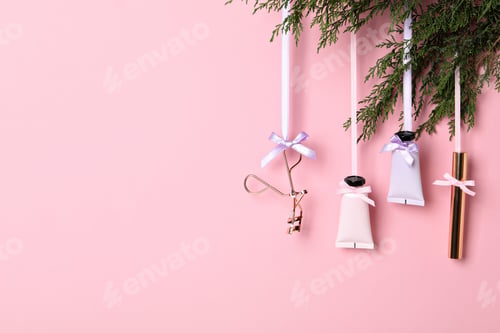 Preview: Concept of cosmetics, winter cosmetics, space for text