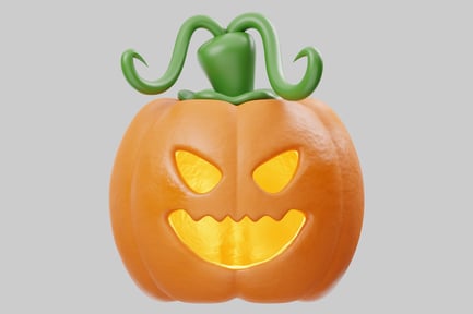 Preview: Jack-o'-lantern with menacing expression