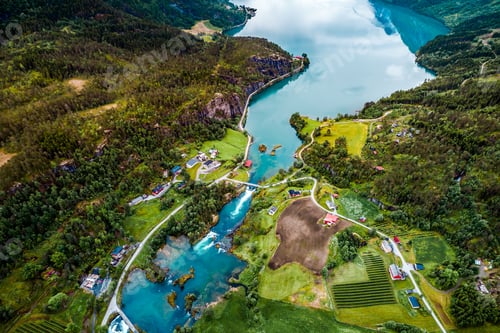 Preview: Beautiful Nature Norway aerial photography.