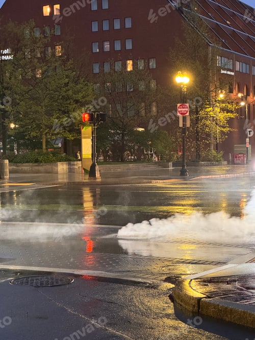 Preview: atmosphere on a quiet night street