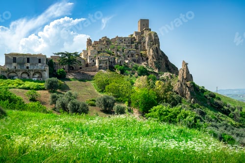 Preview: Craco old ghost town, Matera, Basilicata region, Italy.