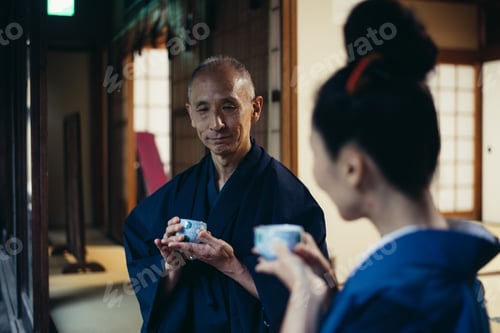 Preview: Senior couple lifestyle moments in a traditional japanese house
