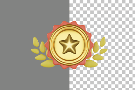 Preview: Star Badge 3D Icon