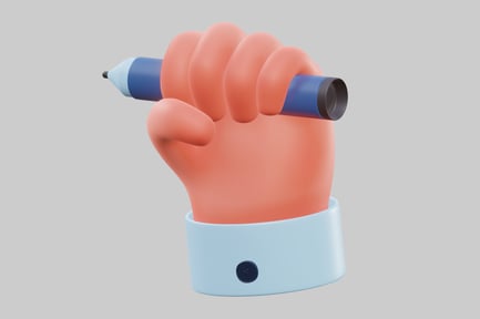 Preview: Hand holding a pen.