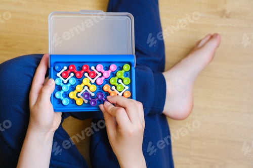 Preview: Smart IQ puzzle. Bright board designer game. Educational toy bricks. The development of mindfulness