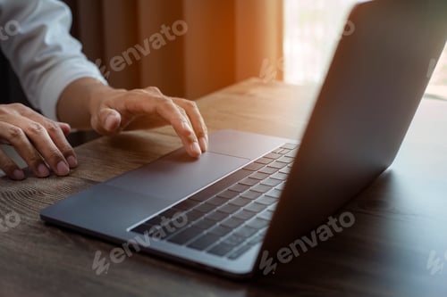 Preview: Hands of business people working remotely at home.