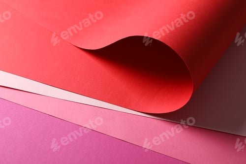 Preview: Multicolored sheets textured background, close up. Abstract background
