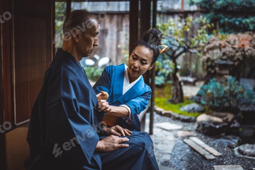 Preview: Senior couple lifestyle moments in a traditional japanese house