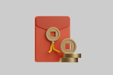 Preview: Lunar New Year Envelope with Coins