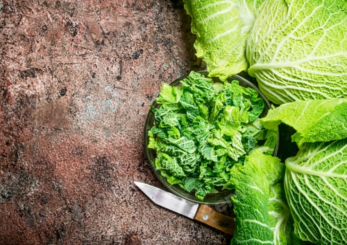 Preview: Savoy cabbage salad in a bowl.