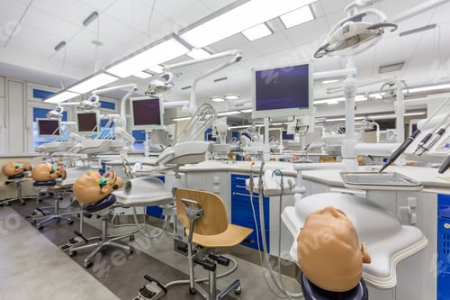 Preview: High-tech workstations in dental classroom