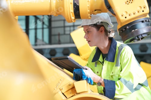 Preview: Robotic Arm modern industrial technology. Industrial robots production