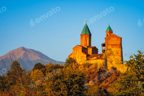 Preview: Sunset view of Gremi fortress in Kakheti region, Georgia