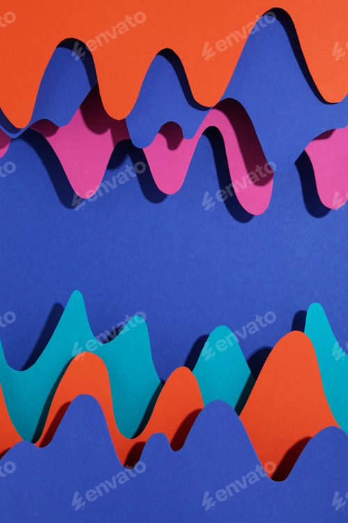 Preview: Colorful and abstract psychedelic background, concept of psychedelic design