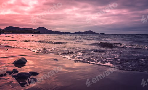 Preview: Sunset over Ballingskelligs Bay Beach