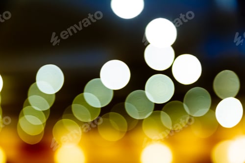 Preview: Colorful bokeh of light, with copyspace for advertising.