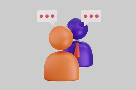 Preview: Business conversation chat spheres