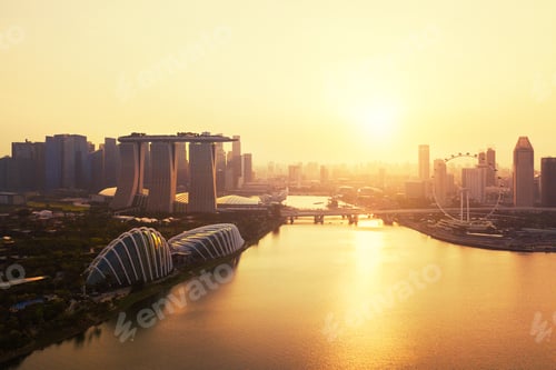 Preview: Marina Bay area in Singapore city.