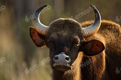 Preview: Gaur - Bos frontalis gaurus, Satpura National Park, Madhya Pradesh India