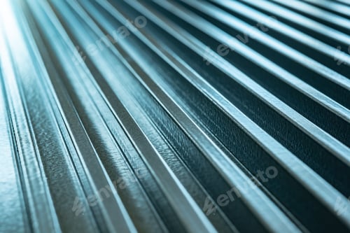 Preview: Close-up of a corrugated metal surface