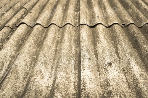 Preview: The Abstract Textured Background A Closeup Of Old Wavy Asbestos-Cement Slate Of Tone Sepia