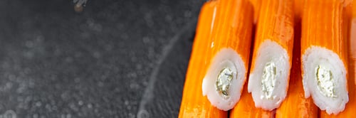 Preview: crab stick stuffing cream cheese fresh appetizer meal food snack on the table copy space food