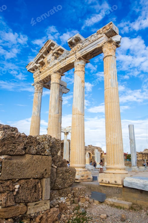 Preview: Side Roman Theatre at the ancient city of Side in Antalya region
