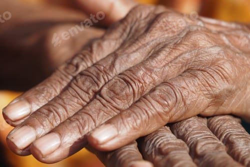 Preview: Wrinkled hands show time's passage