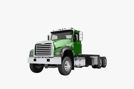 Preview: Green Semi Truck Chassis - Generic Heavy Duty Truck