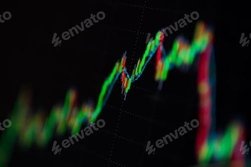 Preview: Close-up LED charts and summary info for making stock trading graph
