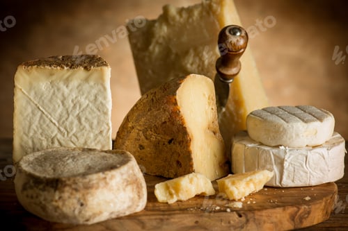 Preview: mix of italian cheese over cutting board