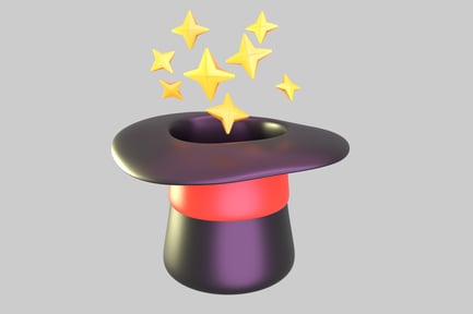 Preview: Purple and black top hat with red band