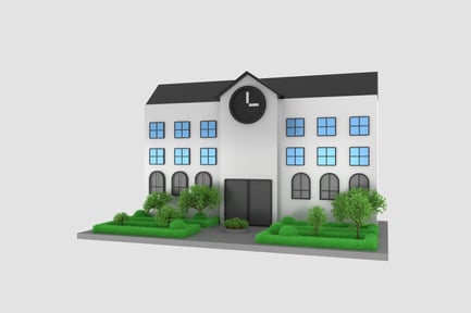 Preview: Campus Building 3D Illustration