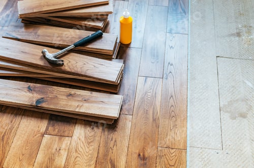 Preview: Solid oak wood flooring