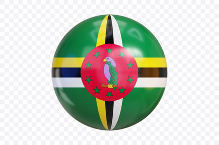 Preview: 3D Dominica Flag
