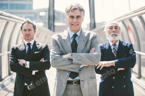 Preview: Business people portrait in a business center