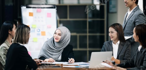 Preview: Diversity and business people in discussion and corporate strategy in workplace