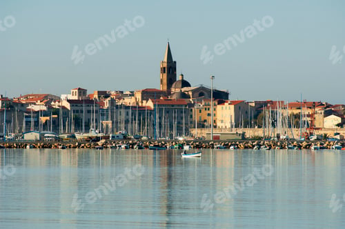 Preview: Yachts in harbour, Alghero, Sardinia, Italy