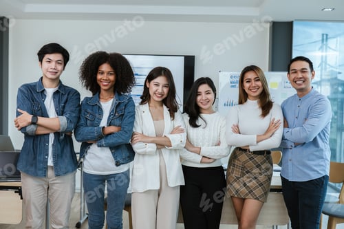 Preview: Group of professional business people are working and brainstorming work in conference room