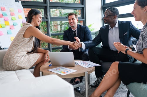Preview: business people having meeting and brainstorming discussed about work in conference room.