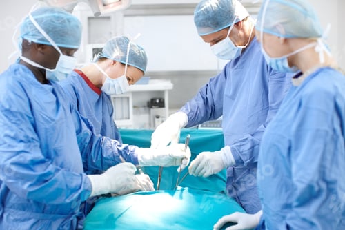 Preview: Surgery in Progress with Surgeons in Operating Room