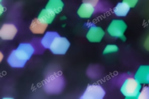 Preview: Abstract Outline Of Light- Colored Circles Bokeh. Blurred Background