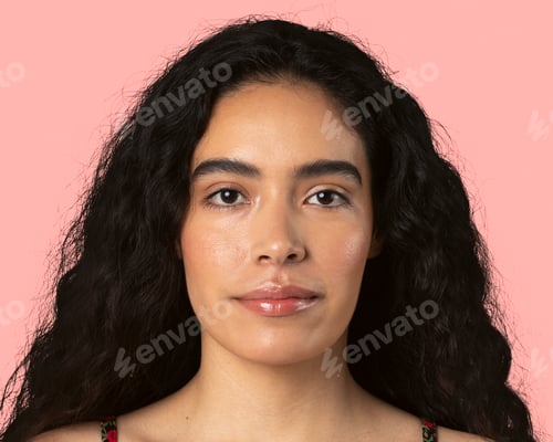 Preview: Beautiful Latin young woman, face portrait