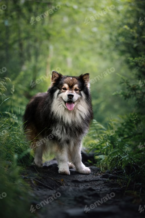 Preview: Portrait of a Finnish Lapphund dog