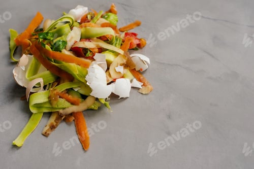 Preview: Organic leftovers, waste from vegetable ready for recycling