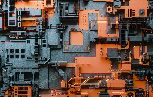 Preview: Electronic board. Abstract digital technology background.